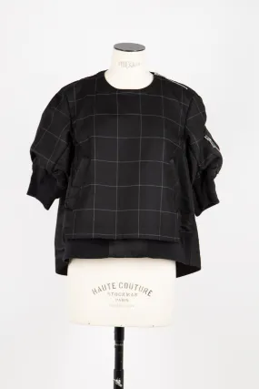 2407571 Windowpane knit pullover