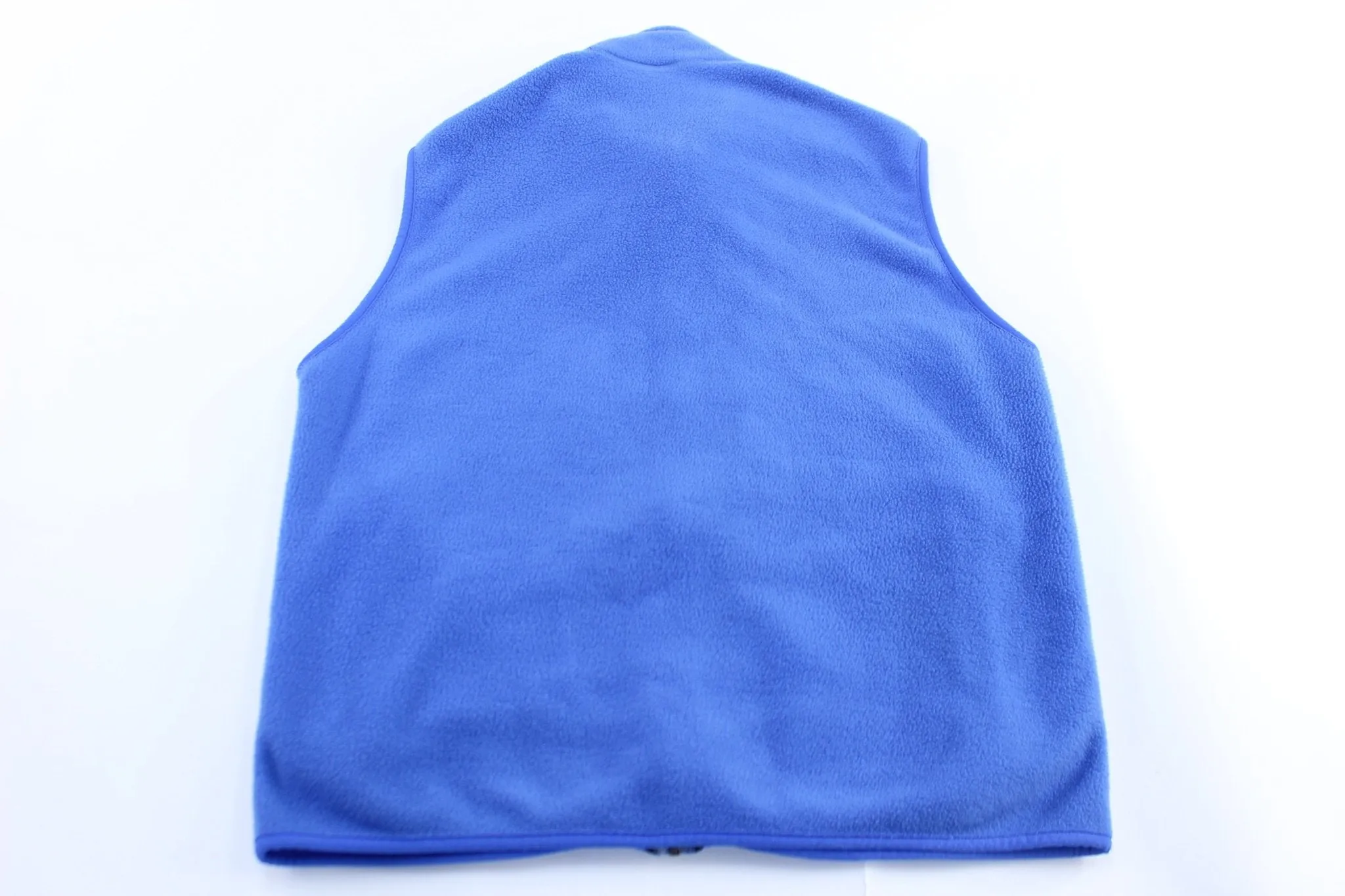 90's Patagonia Embroidered Logo Blue Fleece Zip Up Vest