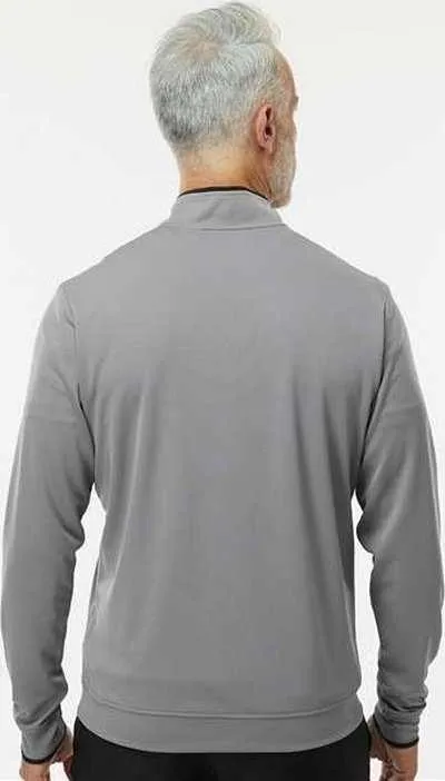 Adidas A2002 Lightweight Quarter-Zip Pullover - Gray Three/ Black