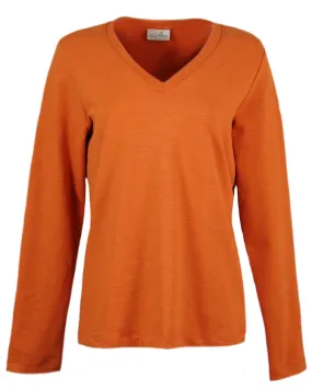 AKWA Ladies' Slub Terry V-Neck Pullover