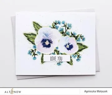 Altenew - Clear Stamp Set - Pretty Pansy