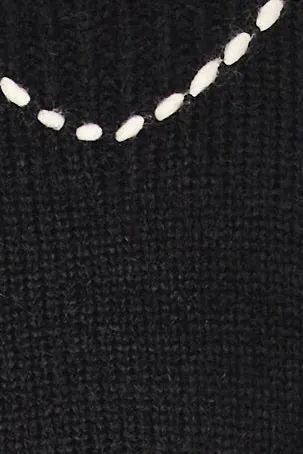 Andermatt Pullover in Black/Ivory