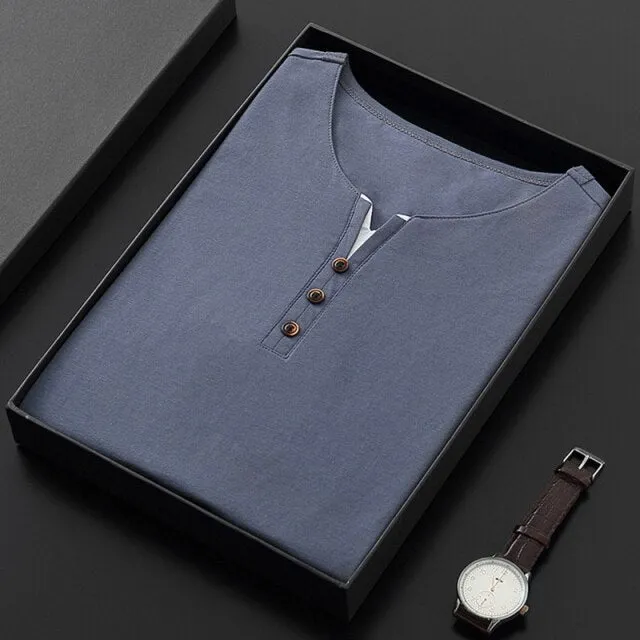 Angelo Ricci™ 3 Button Short Sleeve Shirt