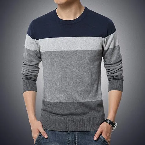Angelo Ricci™ Casual O-Neck Sweater Pullover