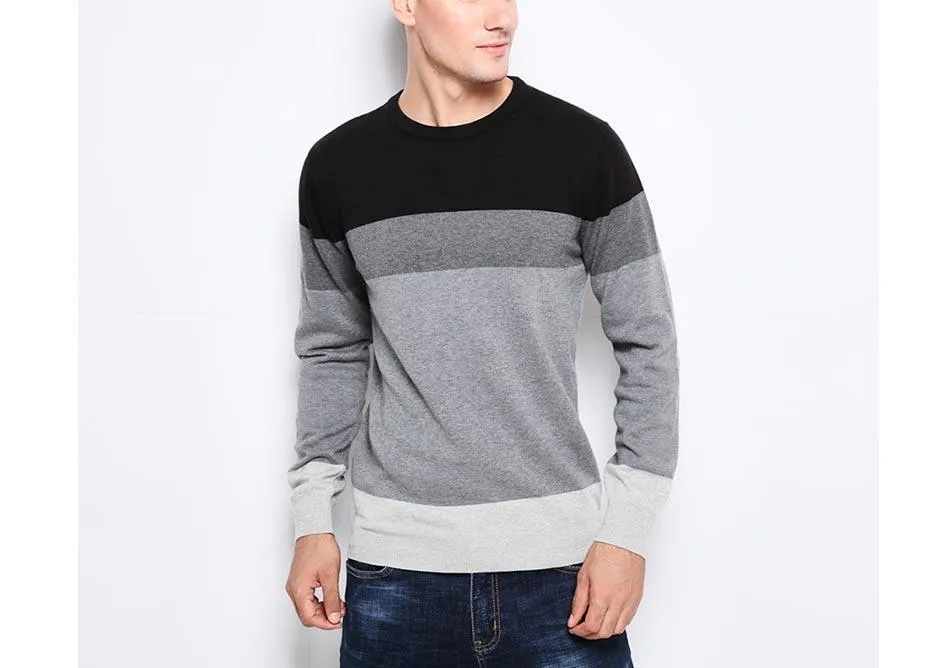 Angelo Ricci™ Casual O-Neck Sweater Pullover