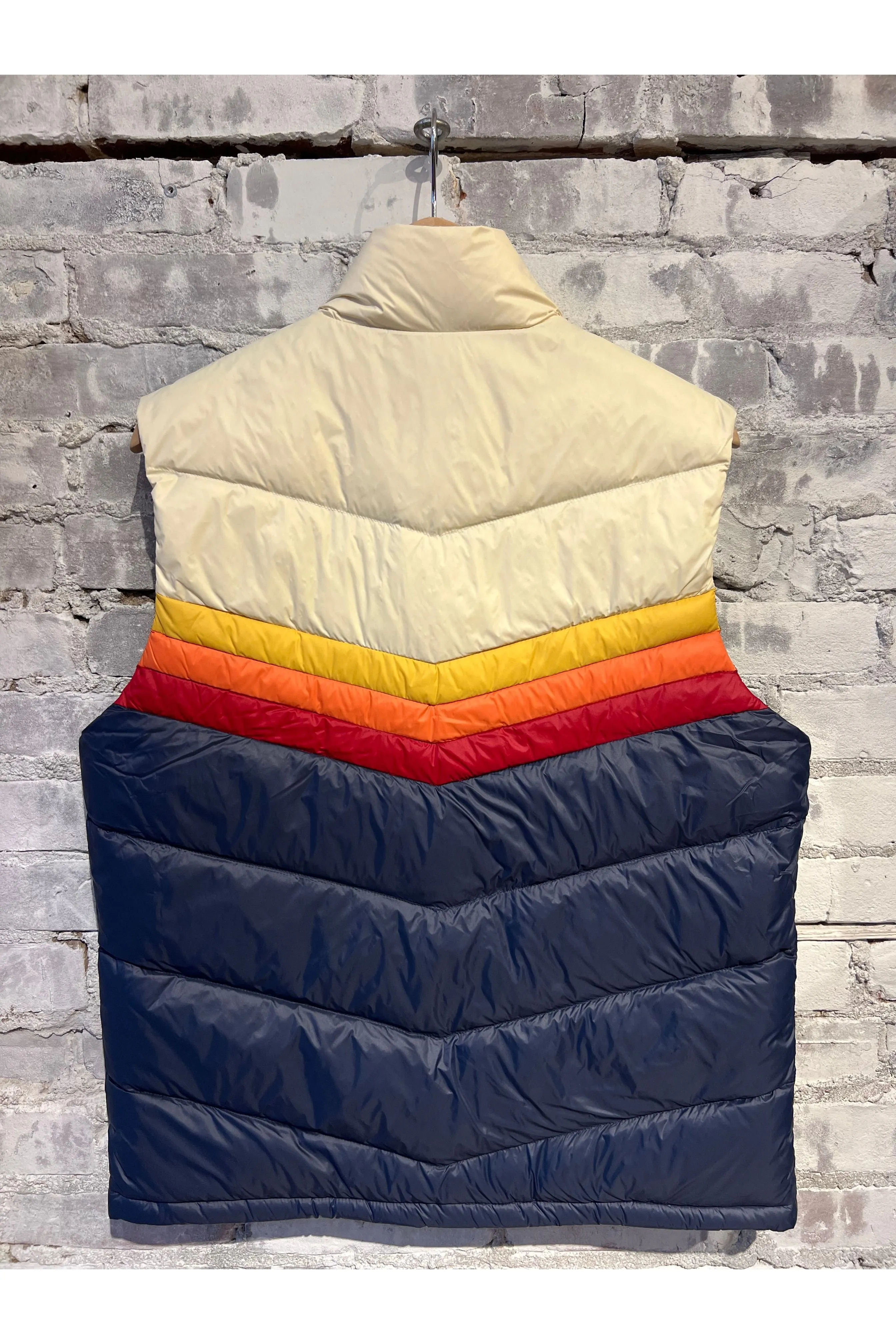 Archive Boreal Puffer Vest - Navy Sunset Colorblock