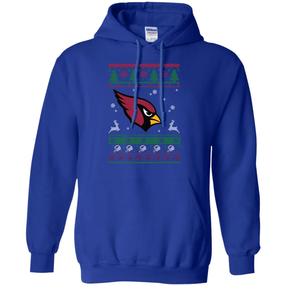 Arizona Cardinals Logo Football Teams Ugly Christmas Sweater Men Pullover Hoodie
