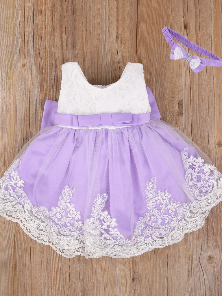 Baby Time After Time Dress with Matching Headband