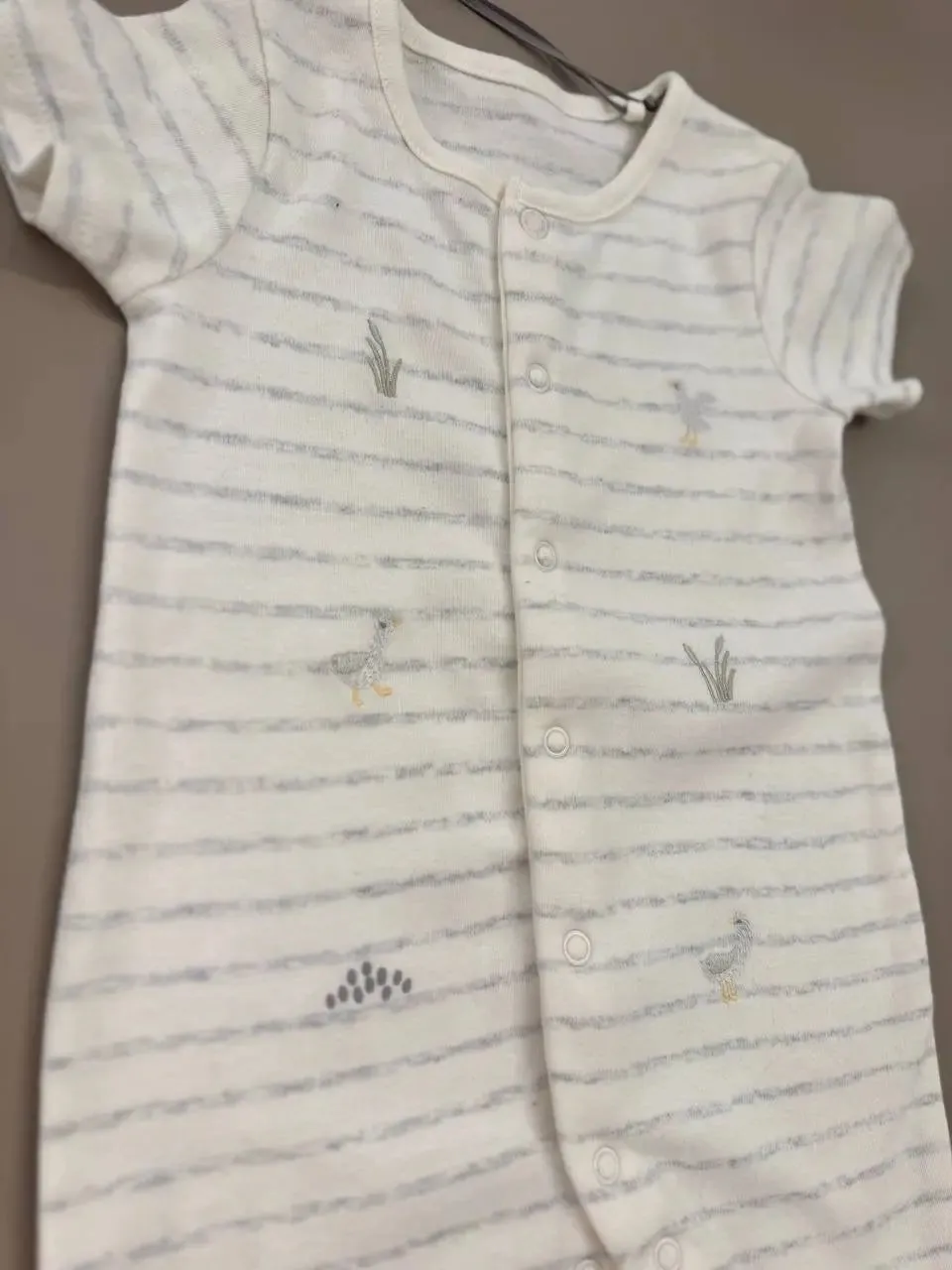 Baby Tu Cotton Overall, Cream