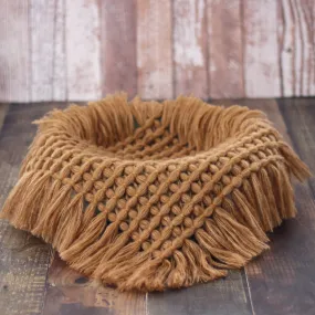 Babymoon Petal Layer Blanket Basket Filler | Baby Photography Props| Coffee