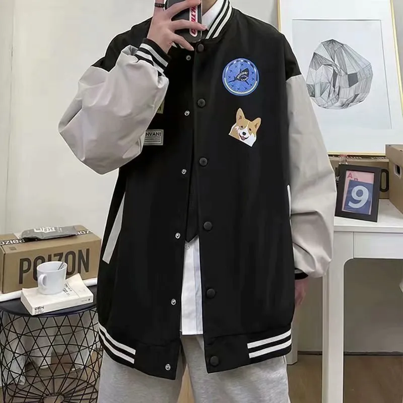 Baggy Jacket Baseball Jacket Men's Autumn and Winter Leisure Jacket