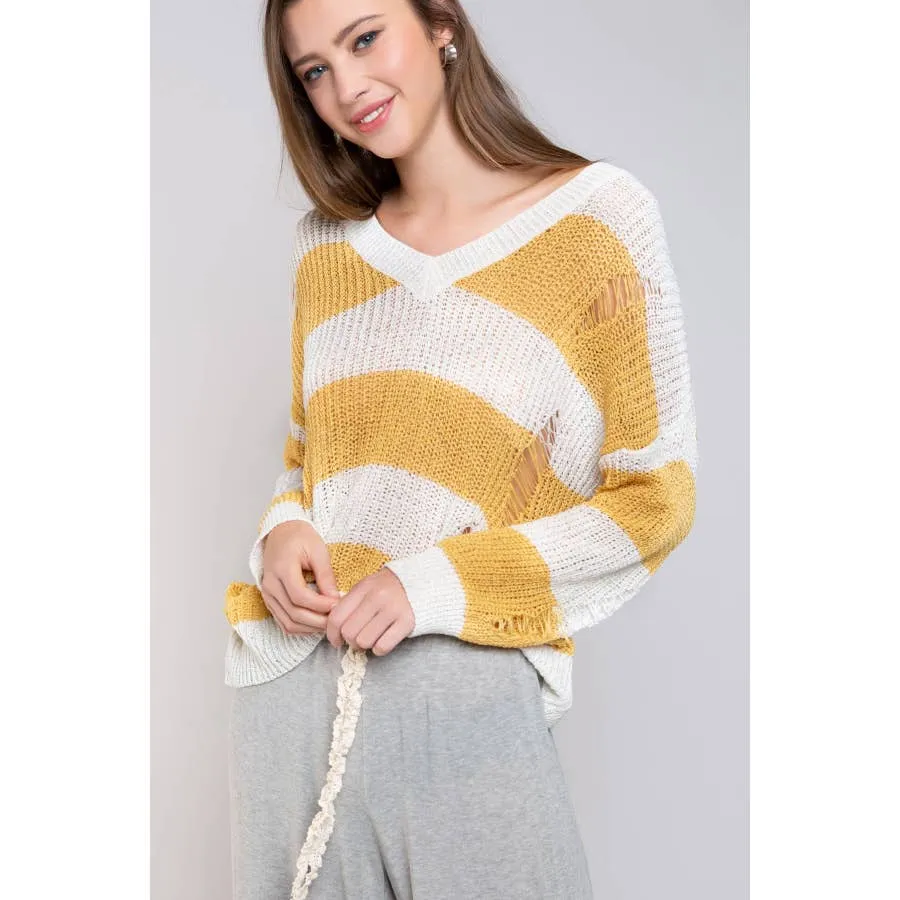 Banana stripped sweater