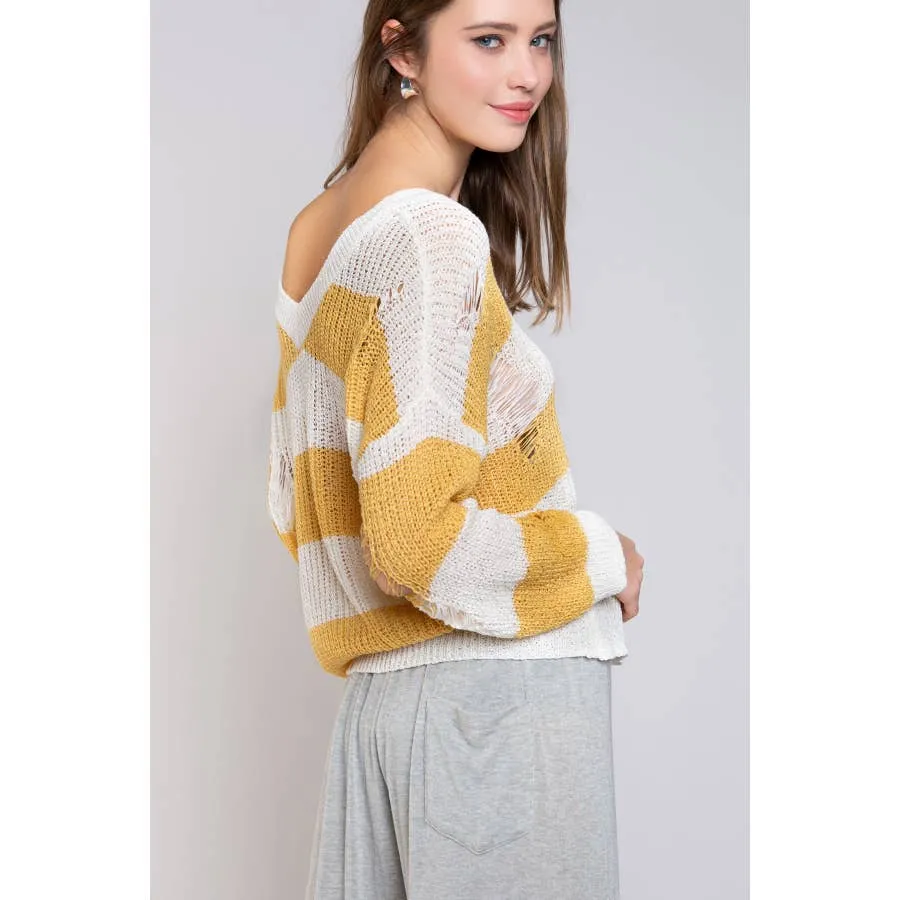 Banana stripped sweater