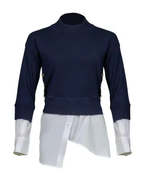 Beri Mixed Media Pullover