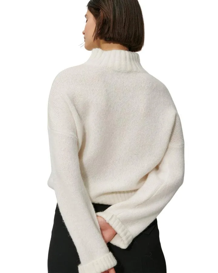 Black Pocket Detail Knit Pullover