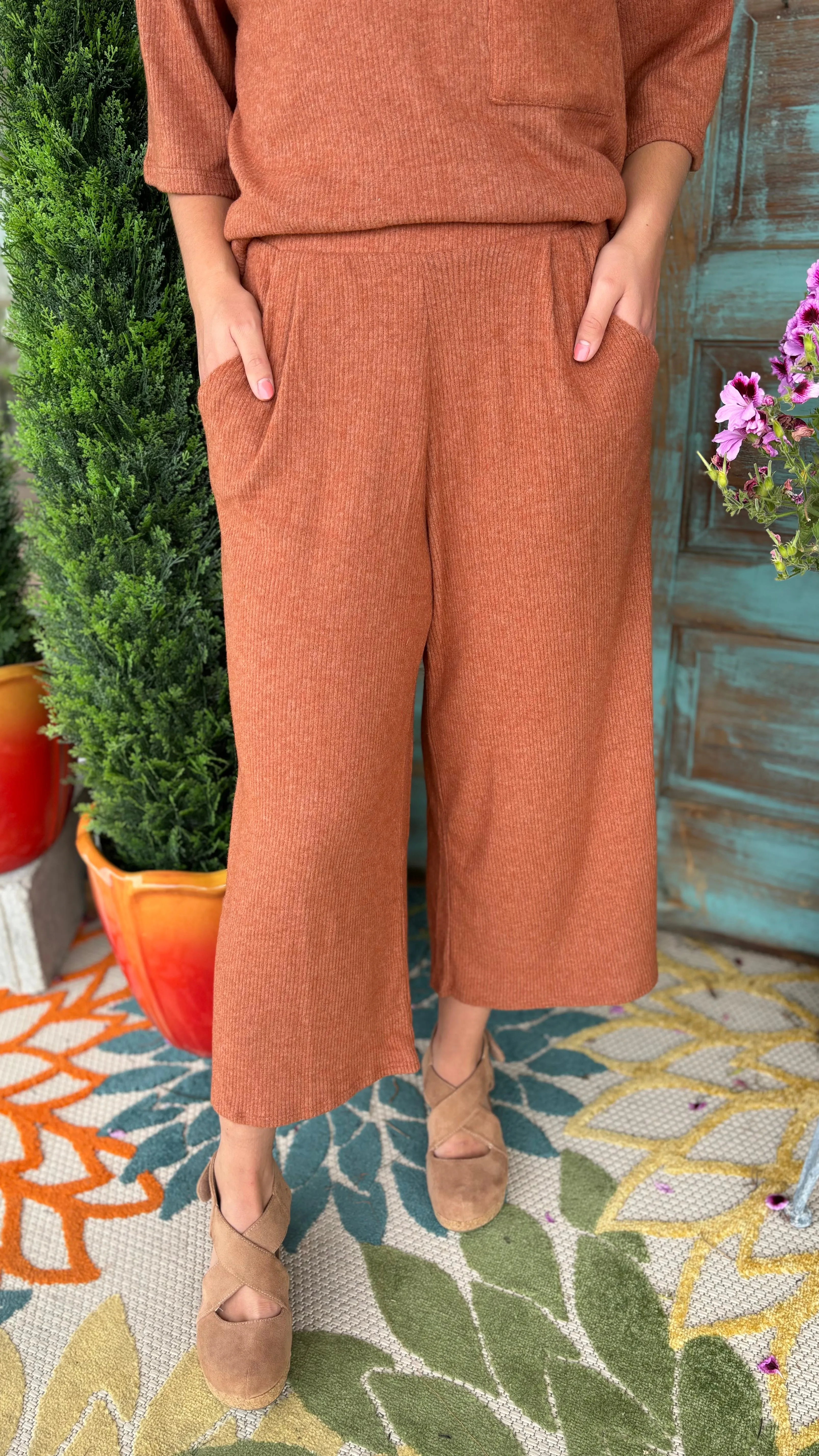 Blair Brushed Rib Pocket Pants