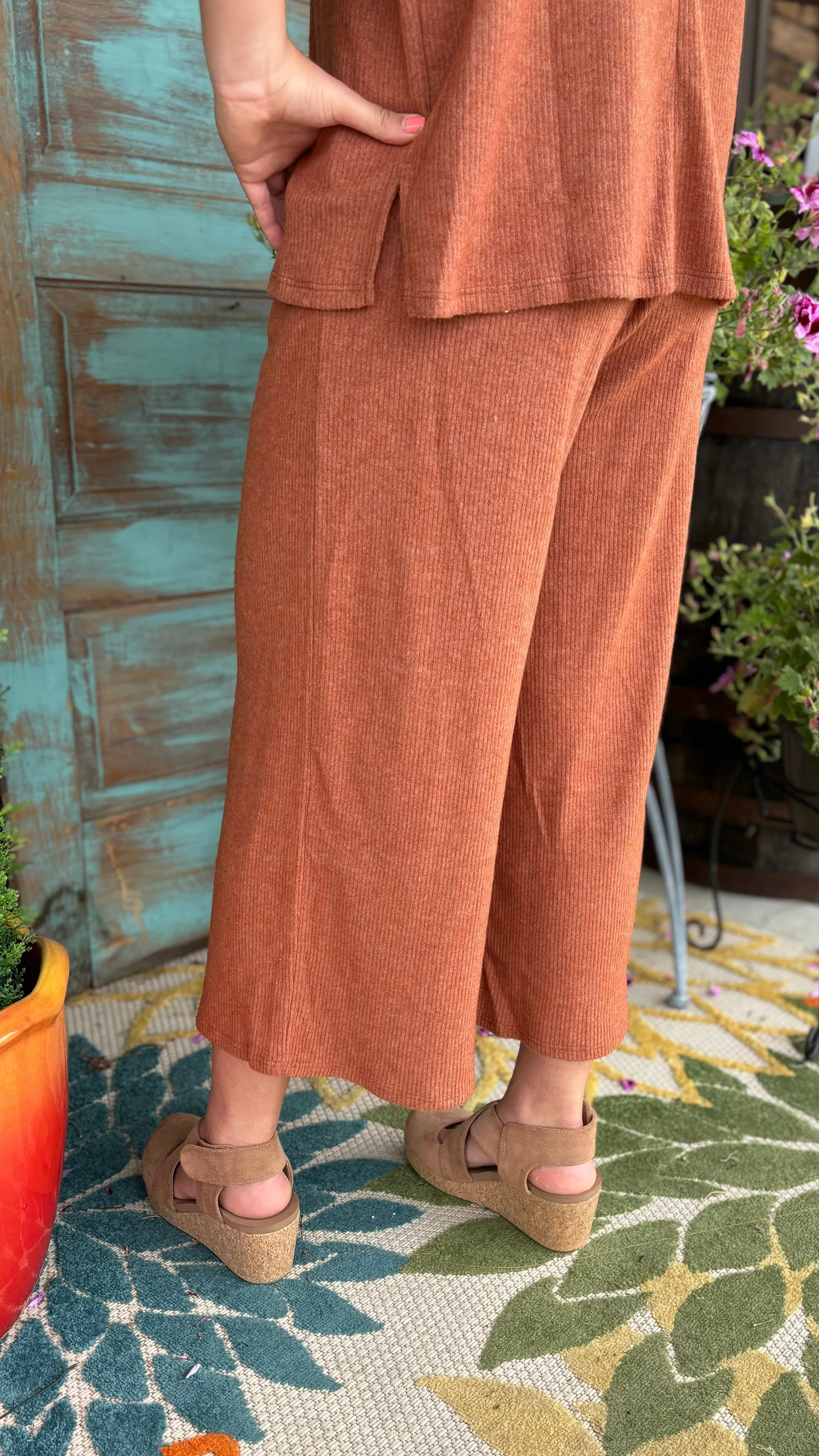 Blair Brushed Rib Pocket Pants