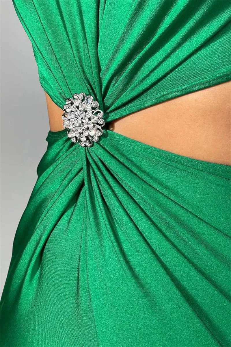 Bodycon Maxi Dress Long Sleeves Elegant Dress Party Dress Silk Dress
