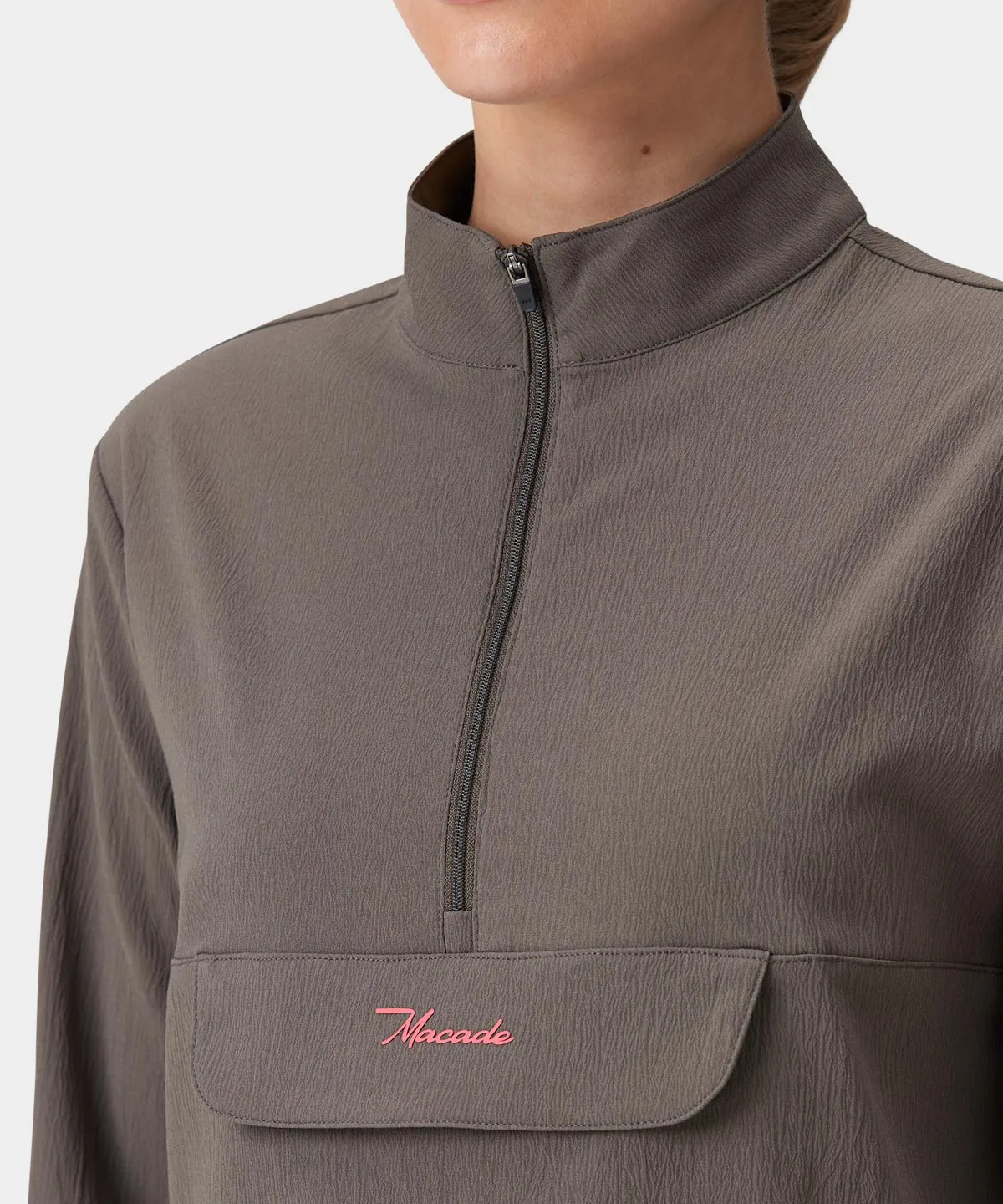 Brown Cropped Air Anorak
