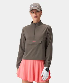 Brown Cropped Air Anorak