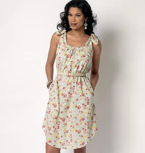 Butterick Pattern B6205 Misses Shoulder-Tie Dresses