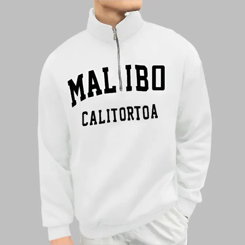 Calton Populaire Half Zip Pullover | Modischer Herrenpullover mit Reißverschluss