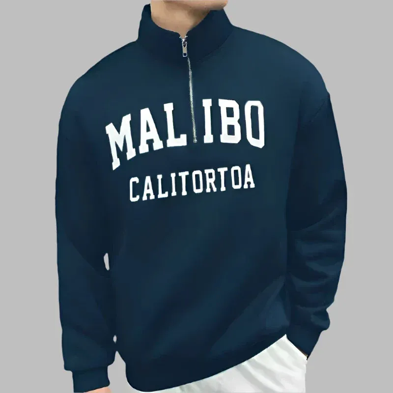 Calton Populaire Half Zip Pullover | Modischer Herrenpullover mit Reißverschluss