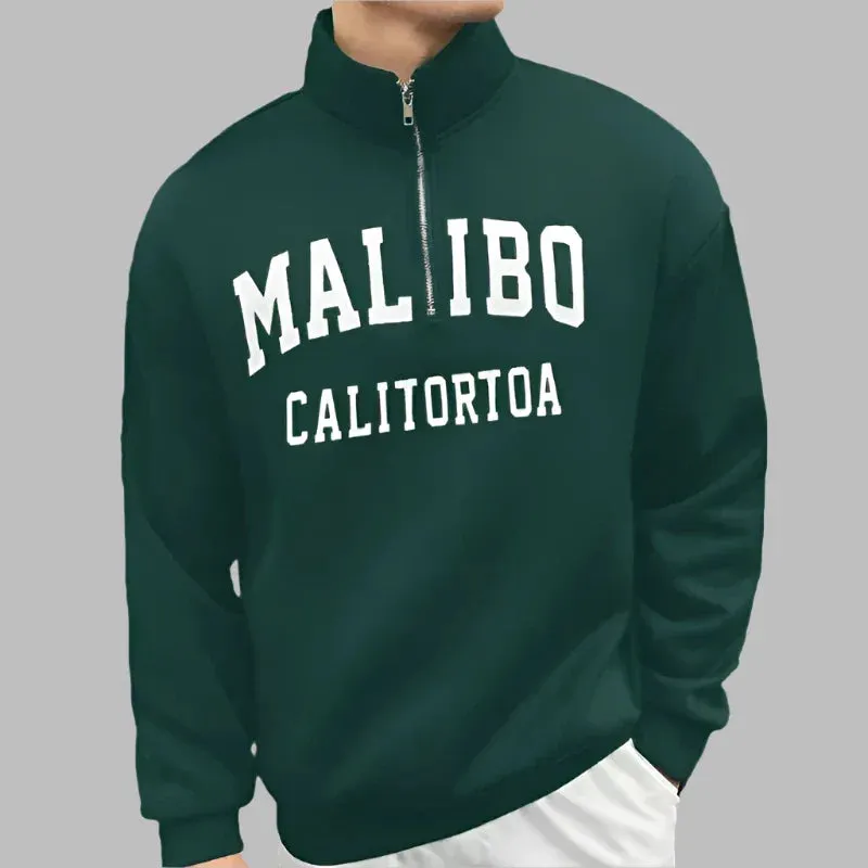 Calton Populaire Half Zip Pullover | Modischer Herrenpullover mit Reißverschluss