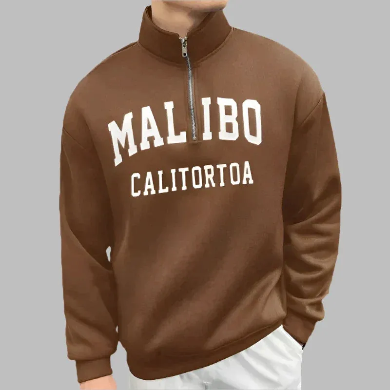 Calton Populaire Half Zip Pullover | Modischer Herrenpullover mit Reißverschluss