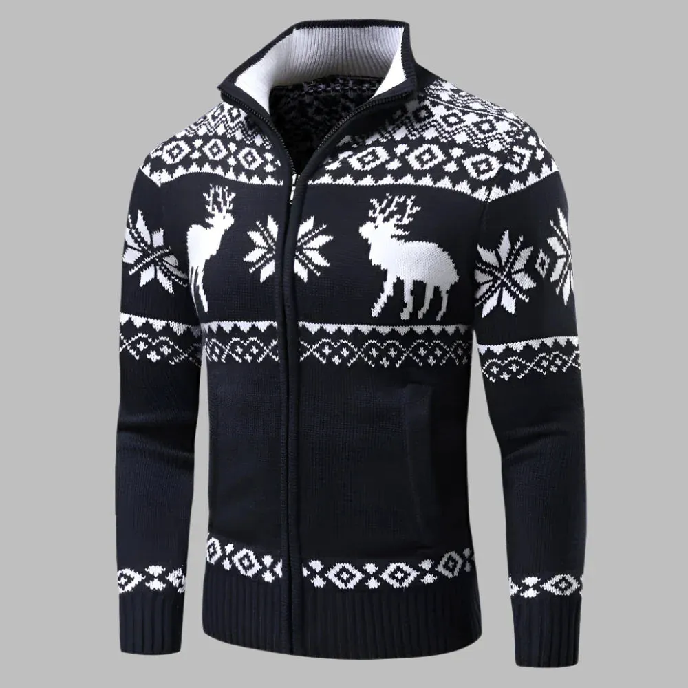 Castro Pullover | Winter Herrenpullover mit halbem Reißverschluss