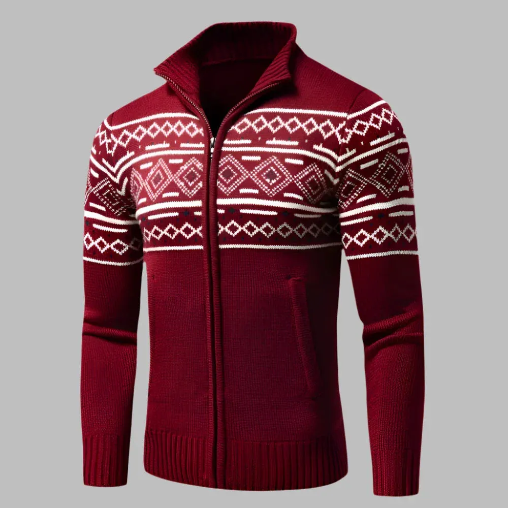 Castro Pullover | Winter Herrenpullover mit halbem Reißverschluss