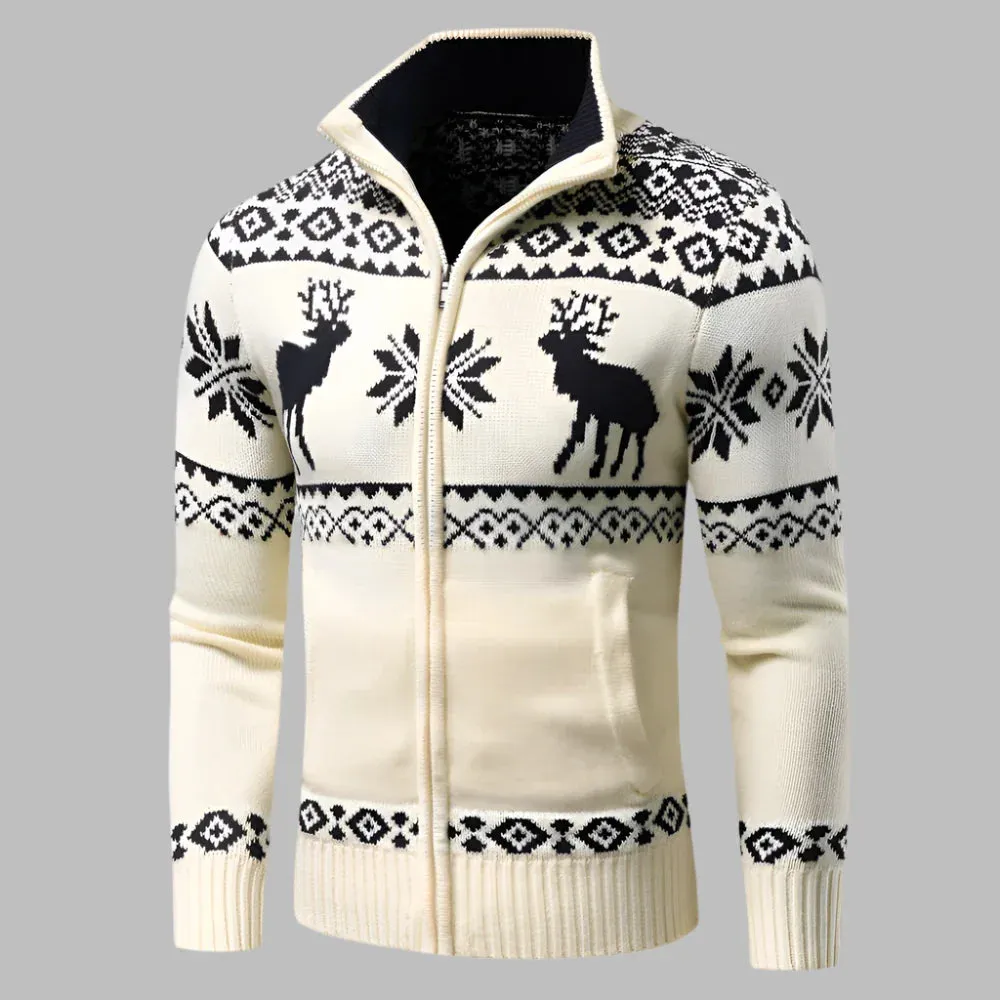 Castro Pullover | Winter Herrenpullover mit halbem Reißverschluss
