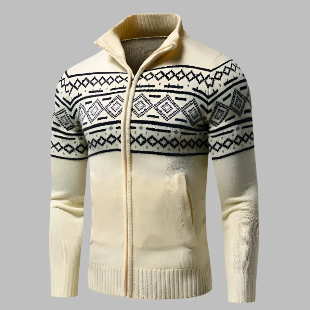 Castro Pullover | Winter Herrenpullover mit halbem Reißverschluss