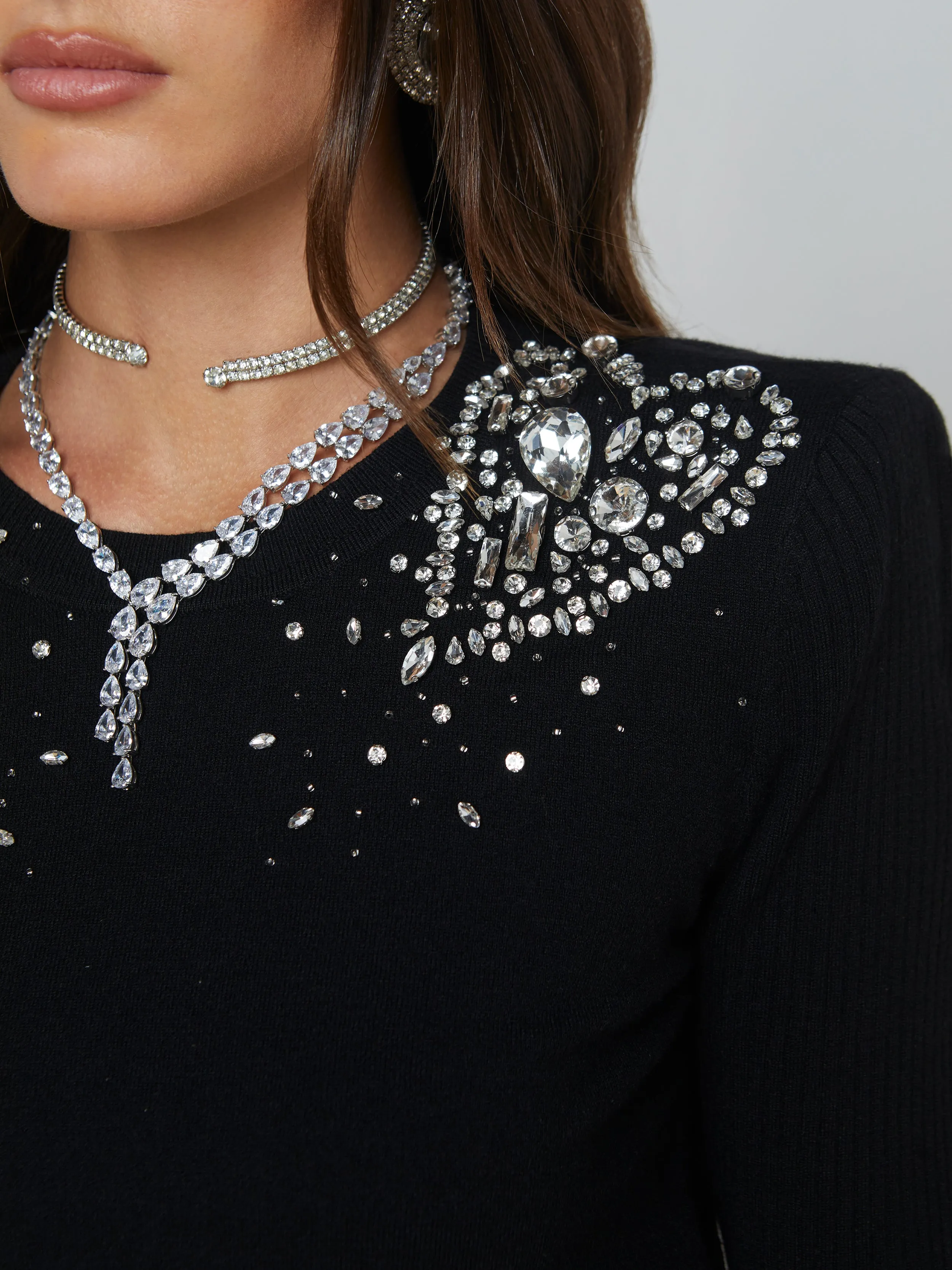 Cesca Embellished Pullover