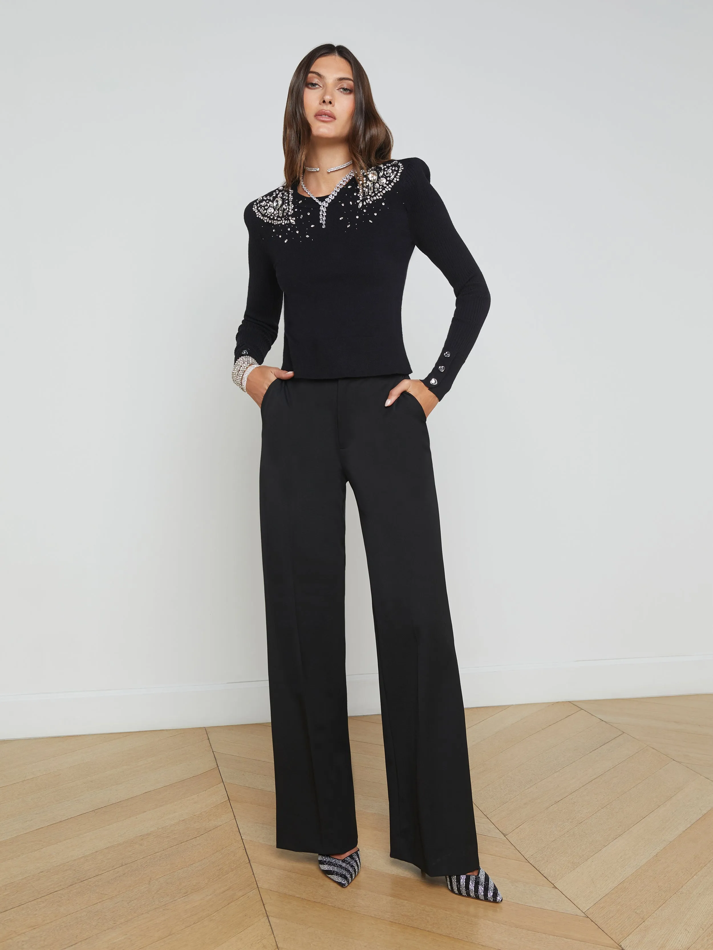 Cesca Embellished Pullover