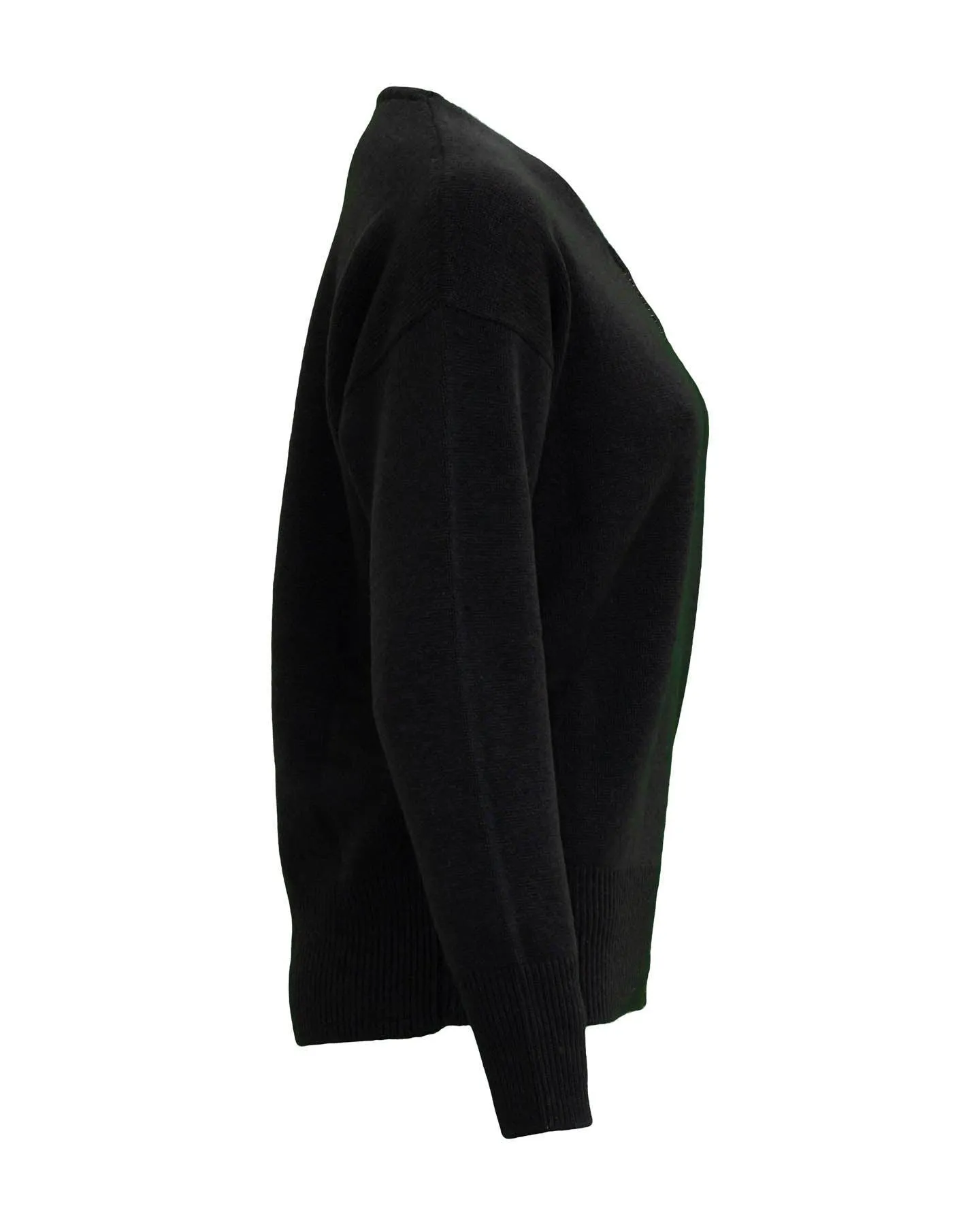 Chain Detail Wool Blend Pullover