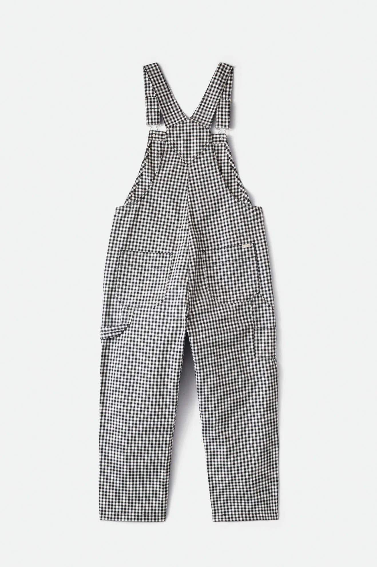 CHRISTINA CROP OVERALL - BLACK GINGHAM