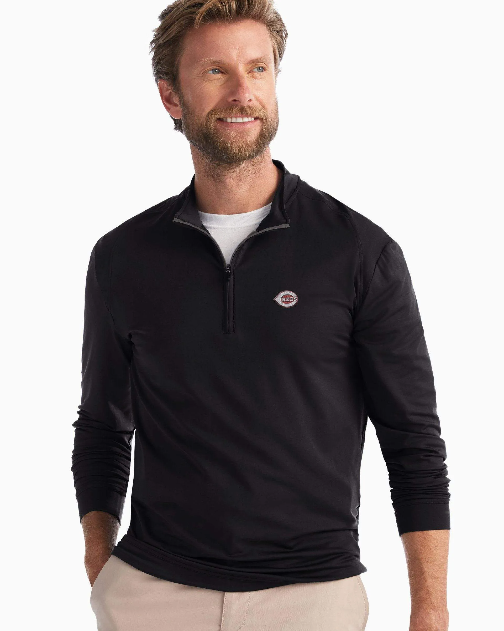 Cincinnati Reds Flex 1/4 Zip Pullover