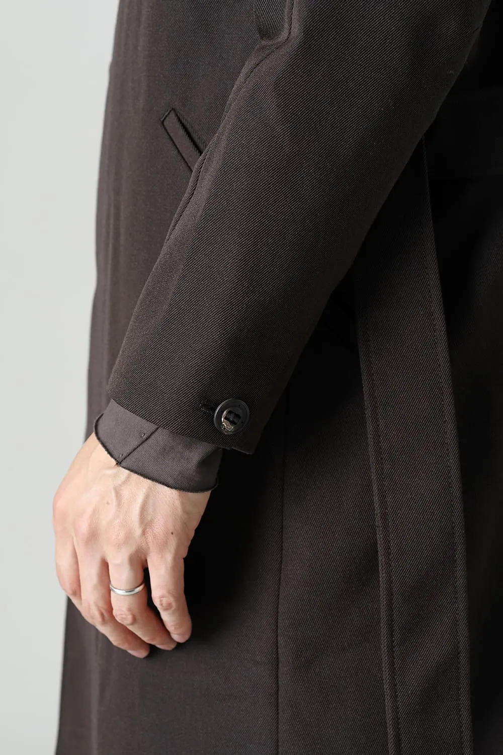 Coat structure Wool gabardine