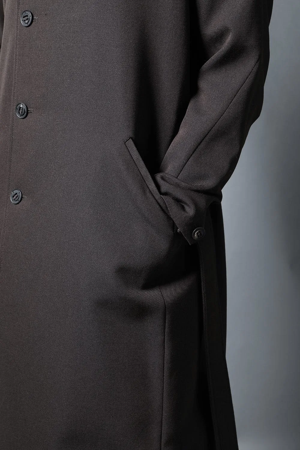 Coat structure Wool gabardine