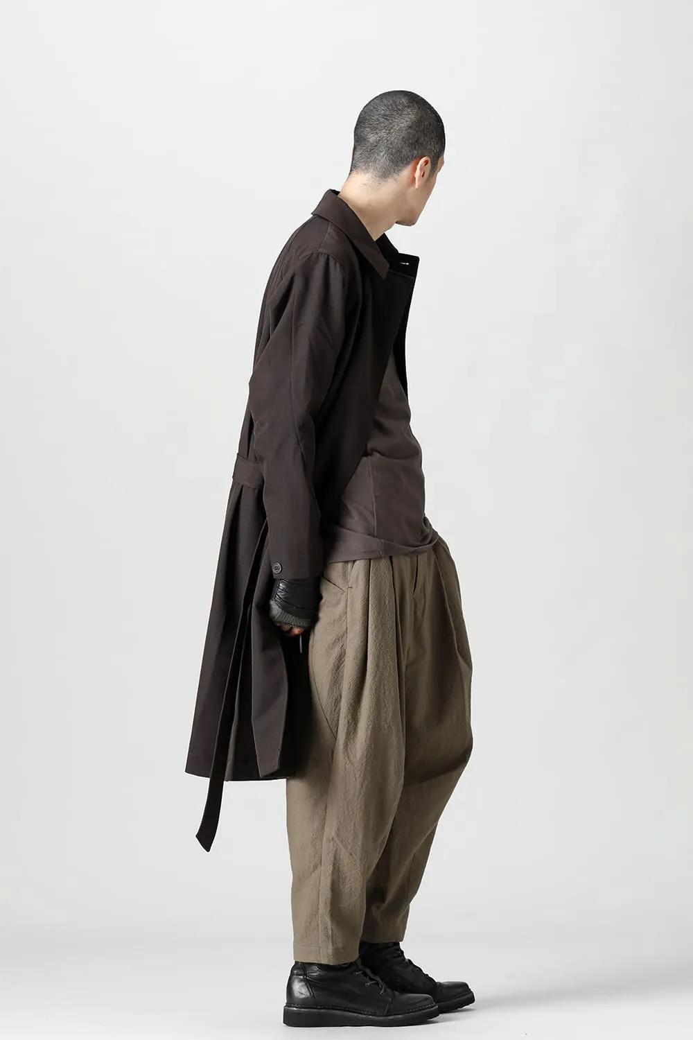 Coat structure Wool gabardine
