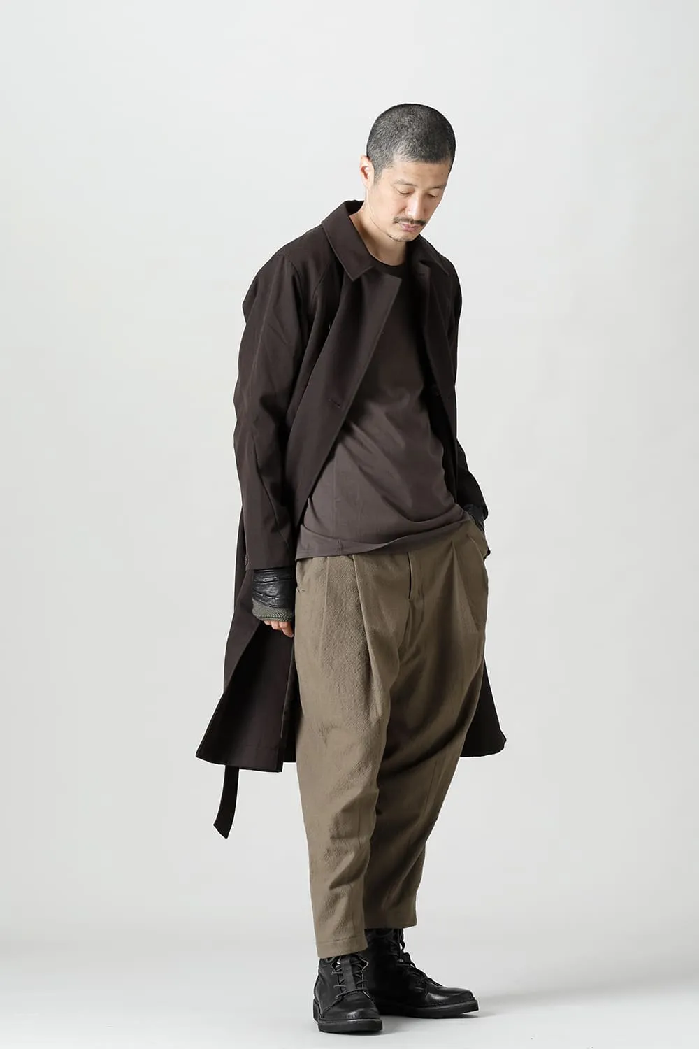 Coat structure Wool gabardine