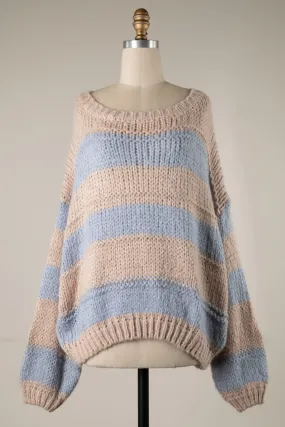 Cozy Stripe Pullover Sweater