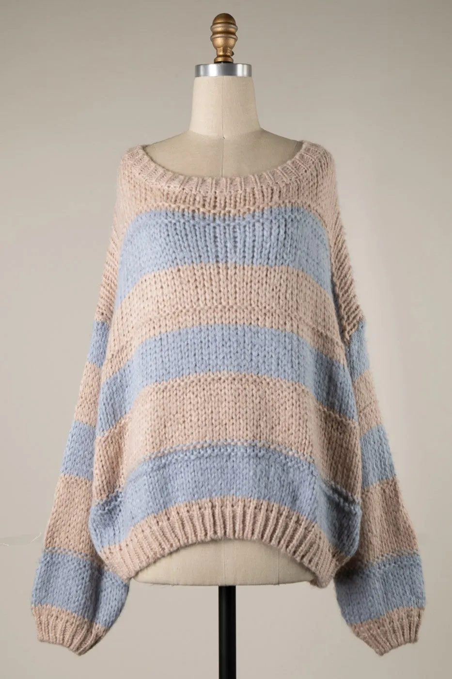 Cozy Stripe Pullover Sweater