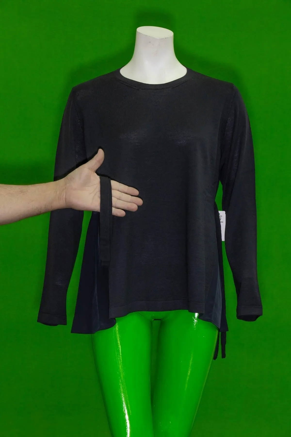 Crew Neck Pullover Side Detail