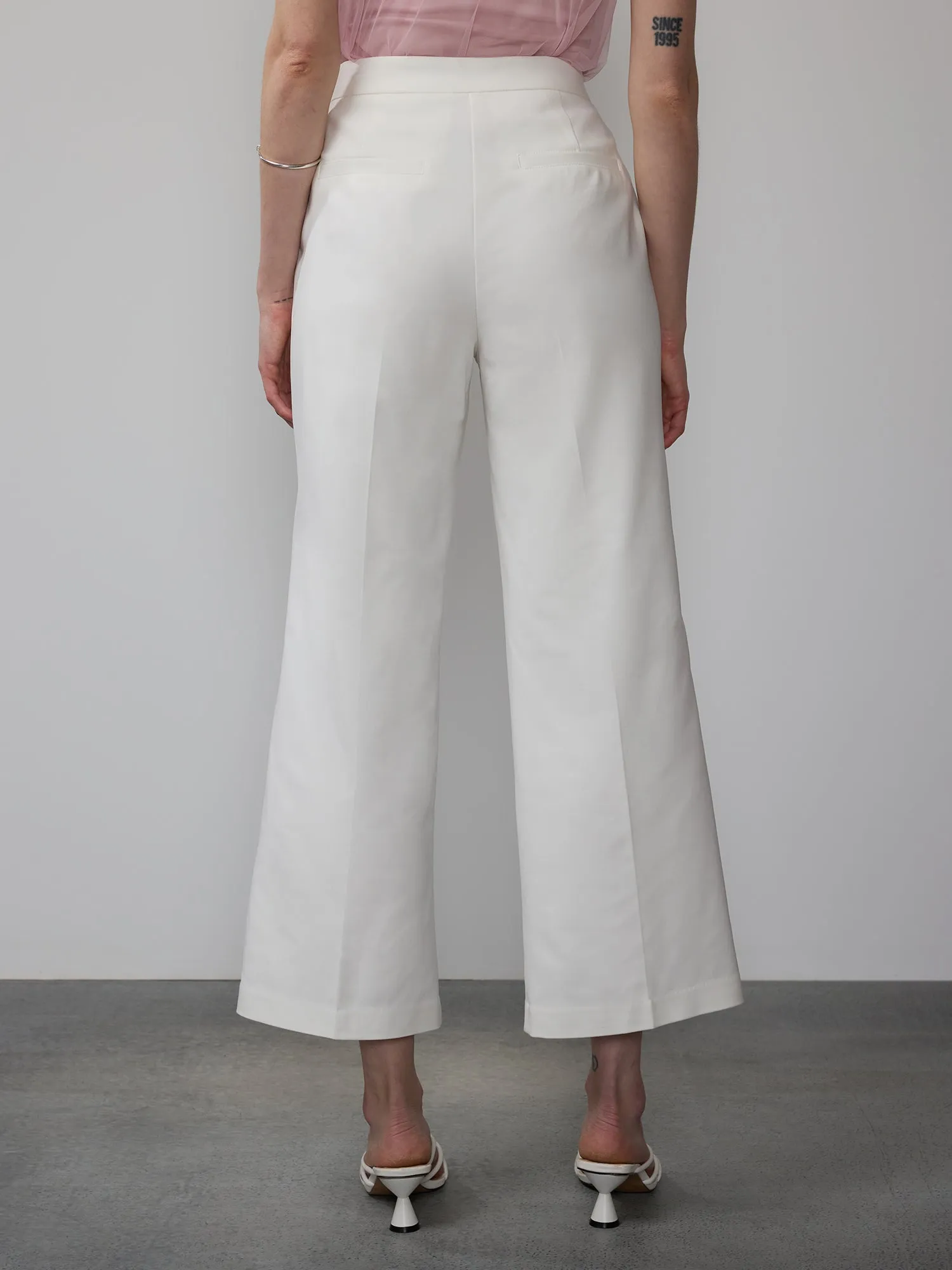 Curvy High Rise Wide Leg Pant