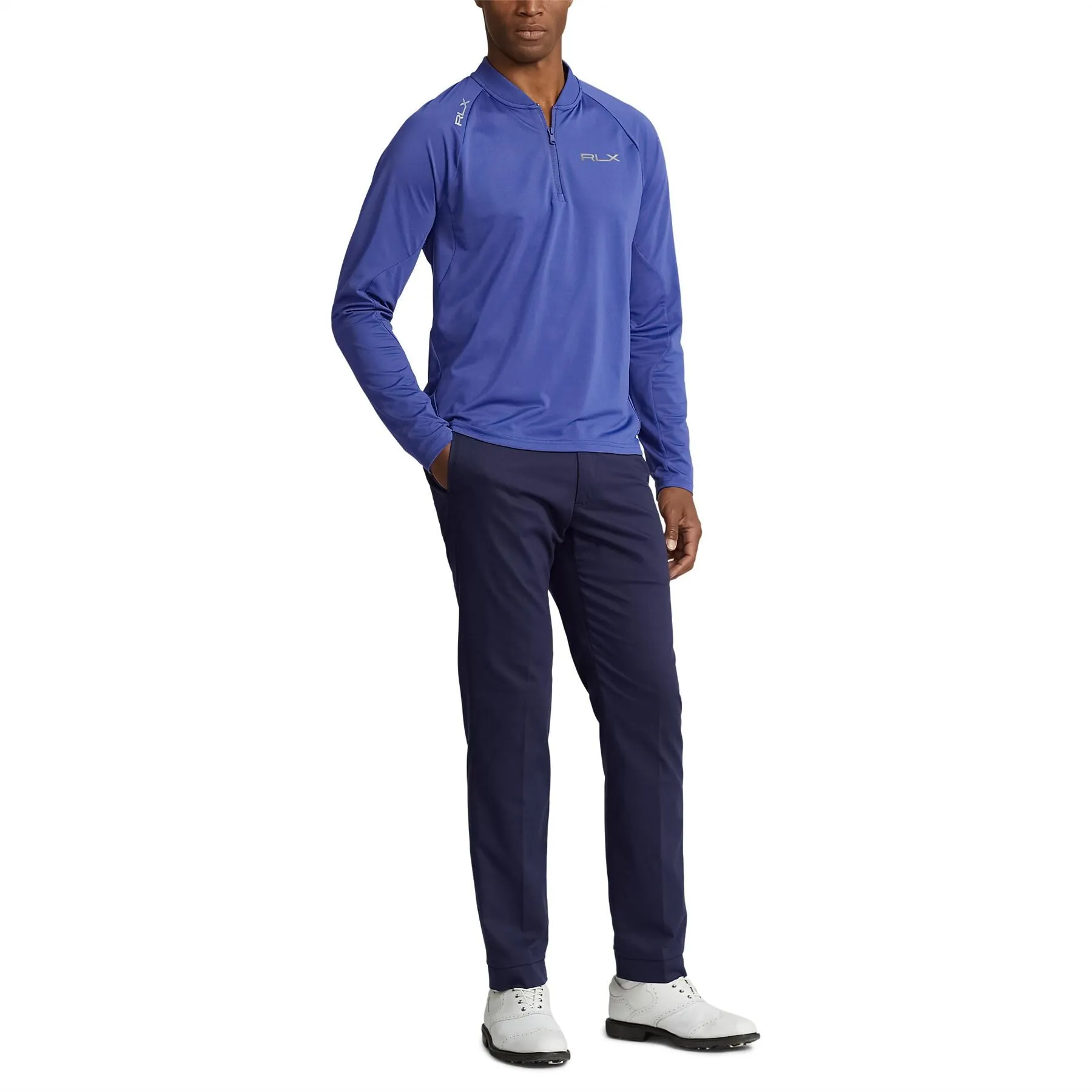 Custom Slim Fit Performance Pullover Royal Navy - SS23