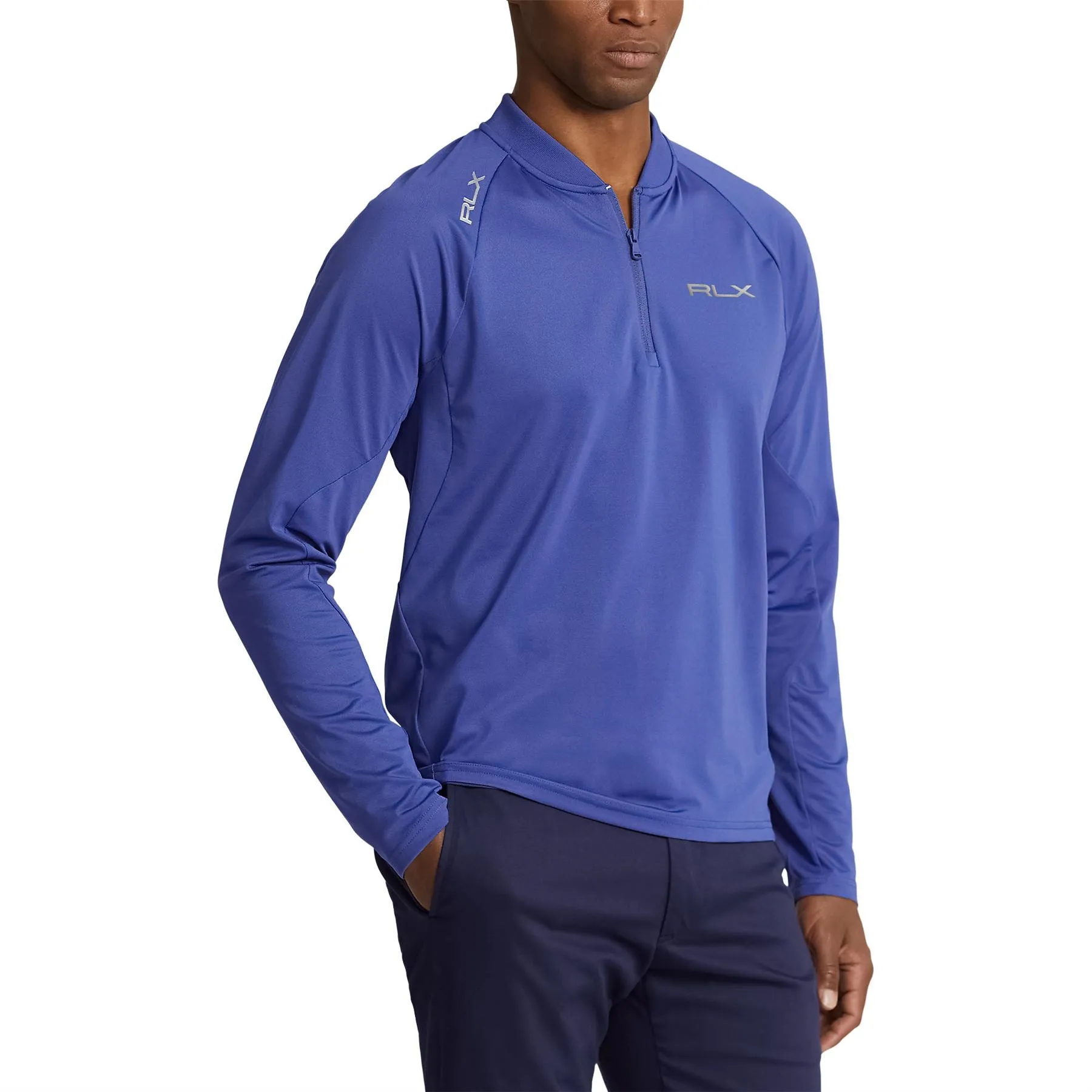Custom Slim Fit Performance Pullover Royal Navy - SS23