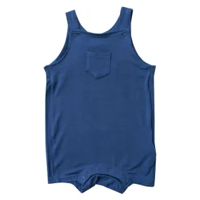 Dark Blue Overall Shortie
