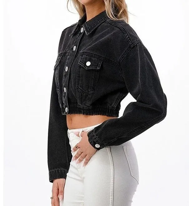 Denim Jacket - Cropped & Casual Style